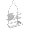 Home Basics Vinyl Coated Steel Shower Caddy, White SC10228